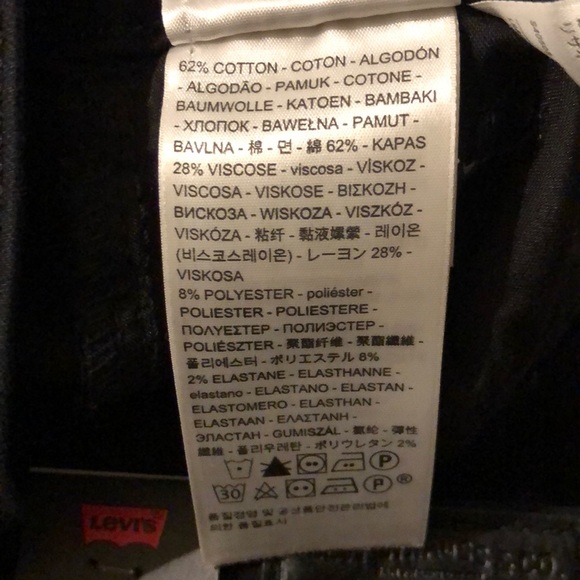 NWT Levi’s 724 High Rise Straight jeans black 24 - Picture 7 of 9